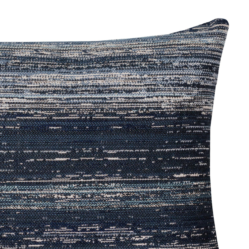 Elaine Smith Textured Indigo Lumbar Blue Pillow