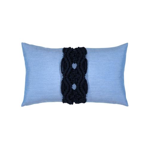 Elaine Smith Palomar Indigo Lumbar Blue Pillow