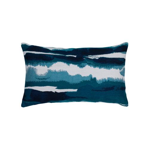 Elaine Smith Impression Deep Sea Lumbar Blue Pillow