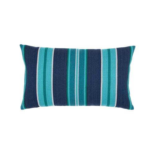 Elaine Smith Fortitude Deep Sea Lumbar Blue Pillow