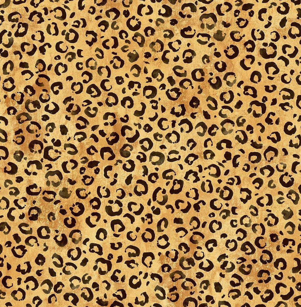Seabrook Classic Leopard Tan Wallpaper