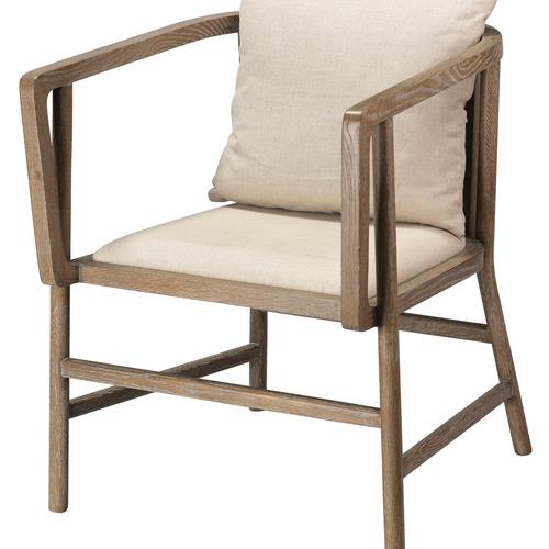 Jamie Young Grayson Arm Chair Beige Furniture