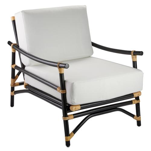 Jamie Young Xanadu Lounge Chair Black Furniture