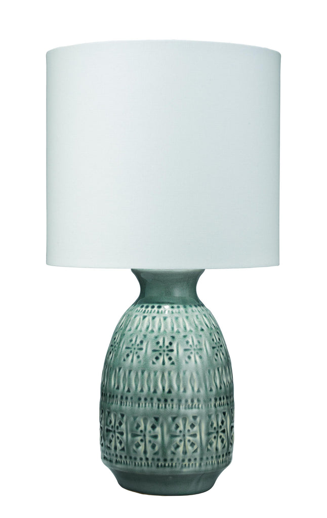 Jamie Young Frieze Blue Table Lamps