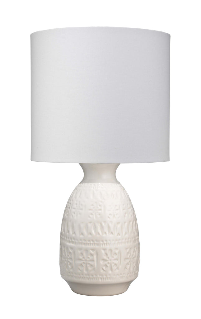 Jamie Young Frieze White Table Lamps