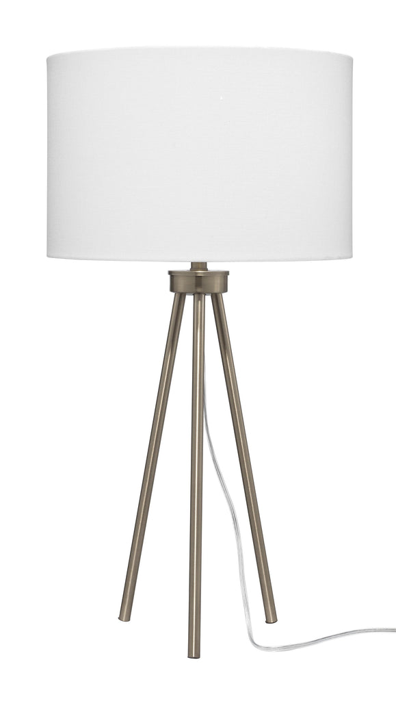 Jamie Young Tri-pod Antique Brass Table Lamps