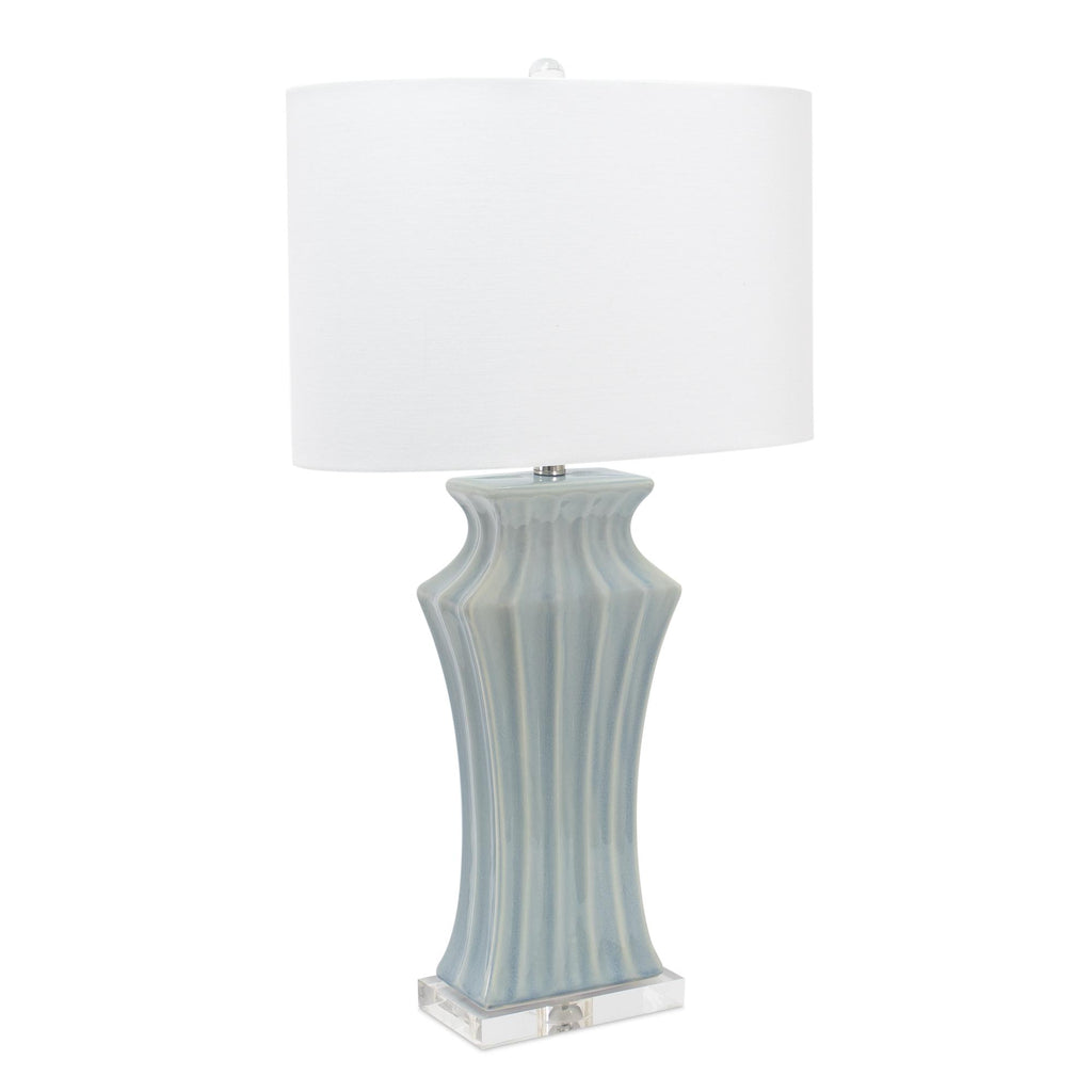 Couture 30"H Tilbery Light blue Table Lamps