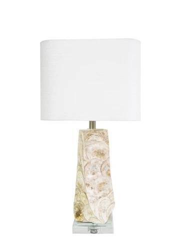 Couture 27"H Del Mar Natural Capiz Shell and Crystal Table Lamps
