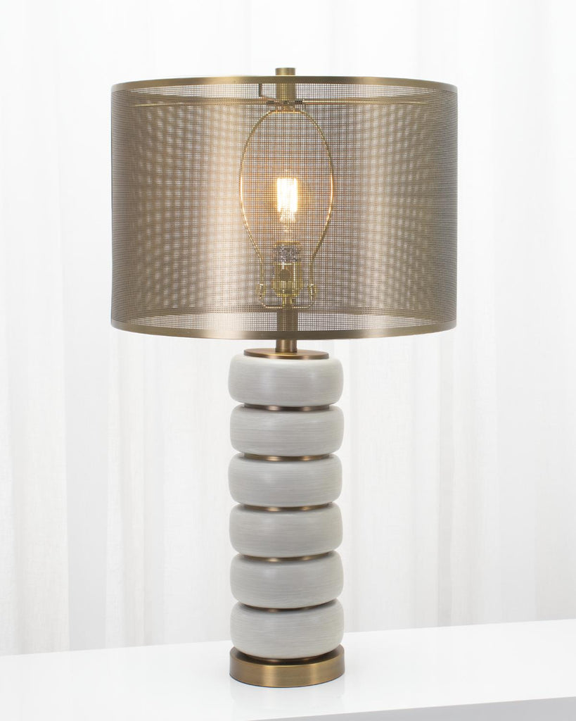 Couture 29.5"H Hyles White and Gold Table Lamps