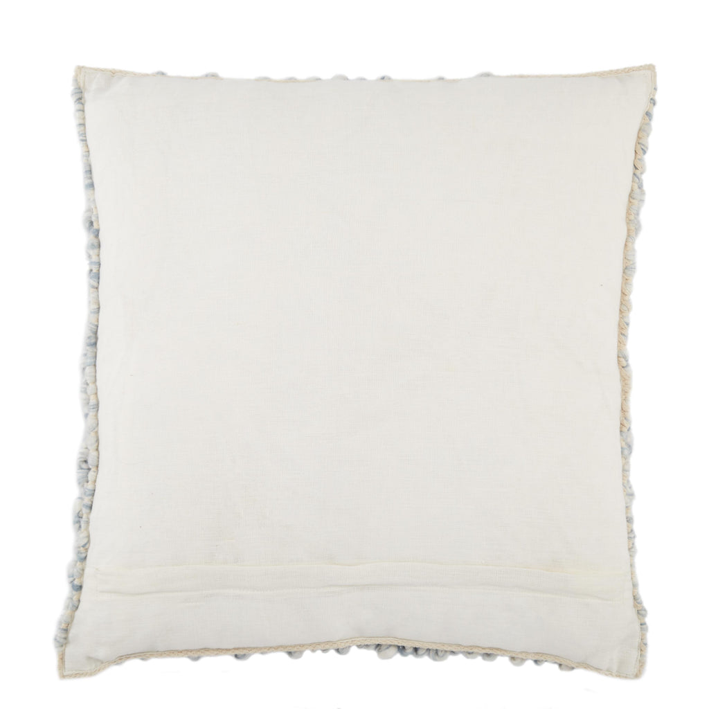 Jaipur Living Kaz Textured Light Blue/ Ivory Pillow Cover (22" Square)
