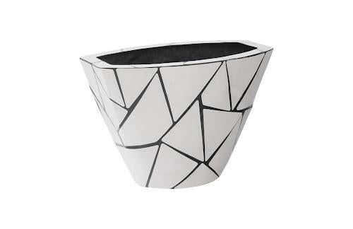 Phillips Triangle Crazy Cut Planter Small Stainless Steel
