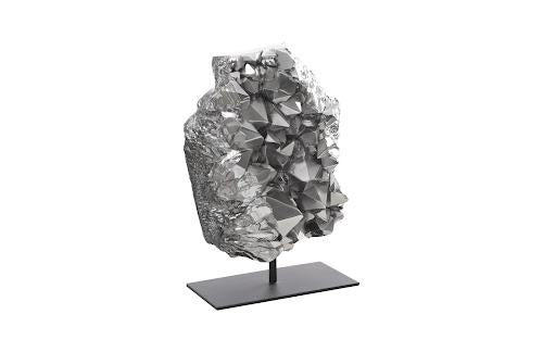 Phillips Cast Crystal on Stand Liquid Silver LG