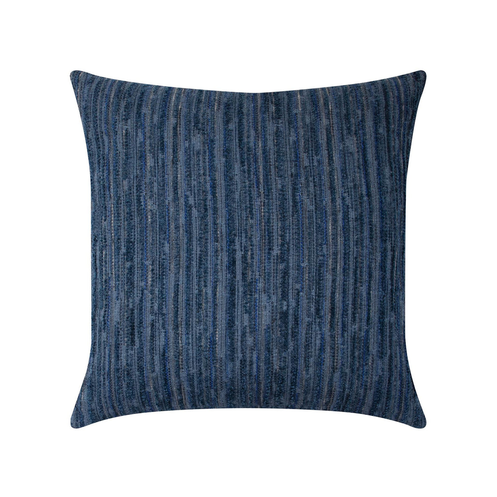 Elaine Smith Luxe Stripe Indigo Blue Pillow