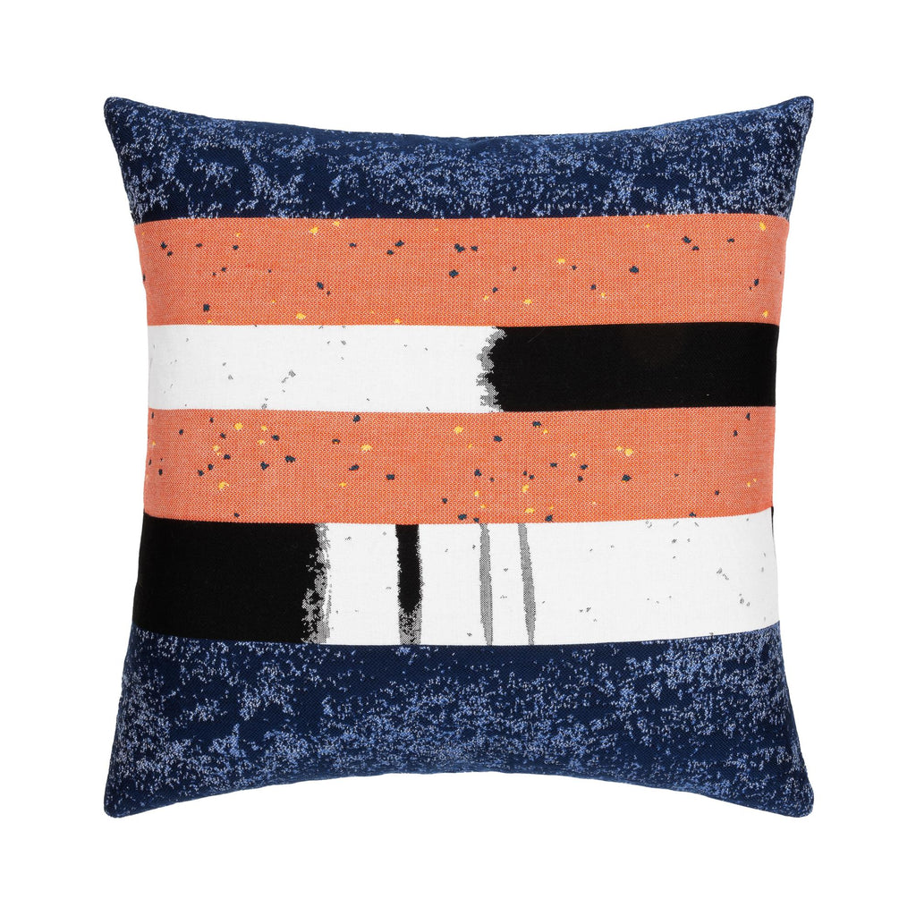 Elaine Smith Abstract Mediterranean Blue Pillow