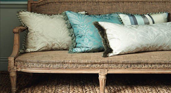 damask fabrics blue white gold elegant formal woven cuchions