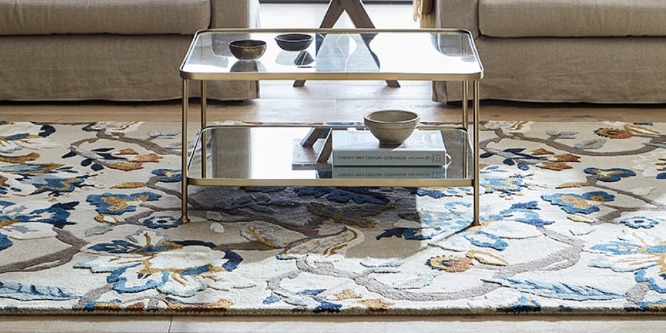 area rugs, brink and campman rugs, blue floral rug, william morris rugs, sanderson rugs, 