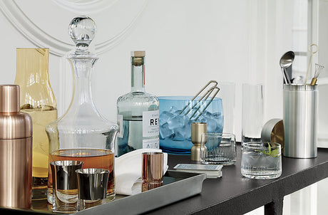 barware, bar tray, ice bucket