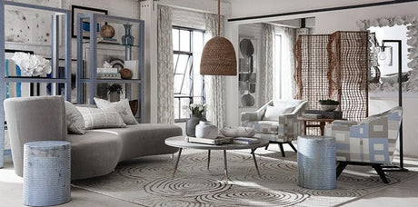 lighting pendant, kravet jeffrey alan marks, coastal living room, rattan pendant