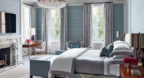 Phillip Jeffries 5515 Soho Hemp Posh Periwinkle Wallpaper 266341