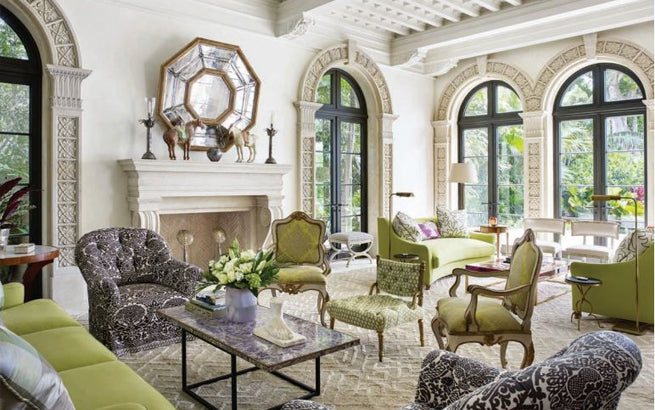 Traditional fabric design with classic styles