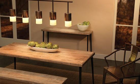 wood dining table, kitchen table, rustic table, designer dining room tables, wood bench table, copper chandelier, metal dining chairs, banquet tables