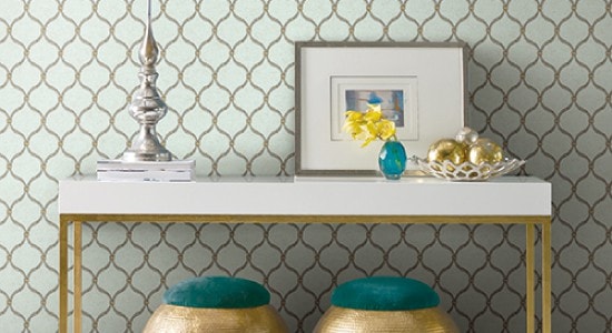 WAVERLY DOT TRELLIS GC8773 WALLPAPER