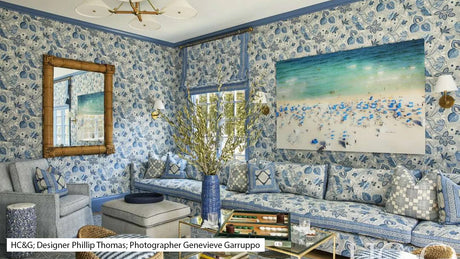 Matching Fabric & Wallpaper, toile fabric, toile wallpaper, tree of life fabric, tree of life wallpaper, Daniel Romuldez bedroom