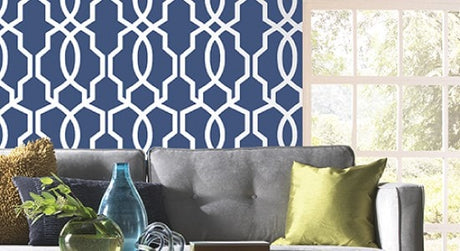 Ashford House wallpaper hourglass Trellis