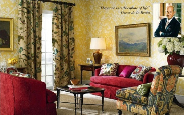 tranditional decor oscar de la renta