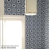Schumacher Agadir Screen Noir Wallpaper