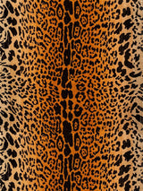 Old World Weavers Leopard - Silk - Handwoven Black On Gold Upholstery Fabric