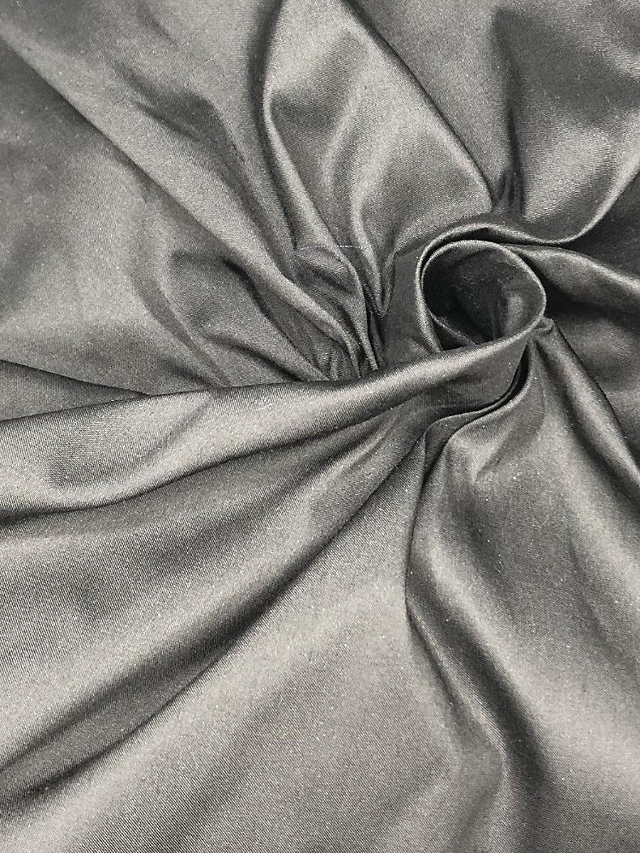 Scalamandre Dupioni Solids Black Fabric
