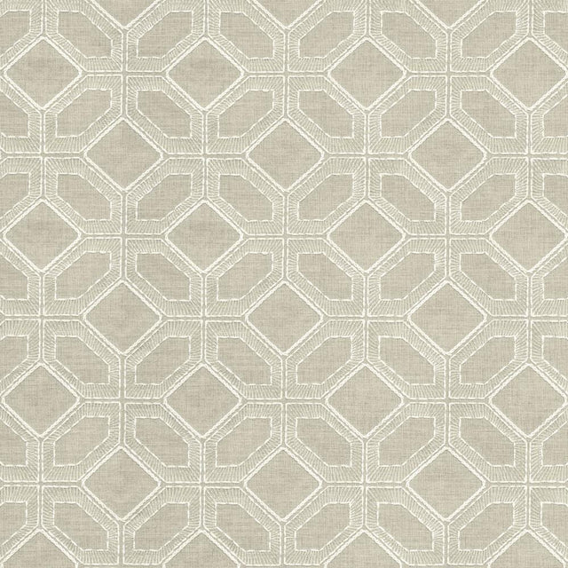 Kasmir Latticework Stone Fabric