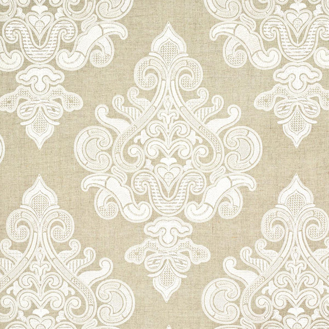 Schumacher Angkor Embroidery Linen Fabric