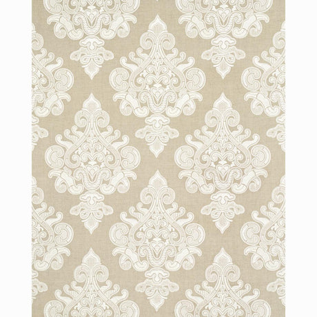 Schumacher Angkor Embroidery Linen Fabric