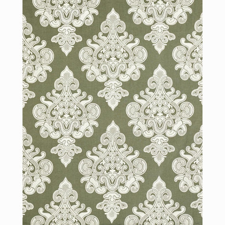 Schumacher Angkor Embroidery Peat Fabric