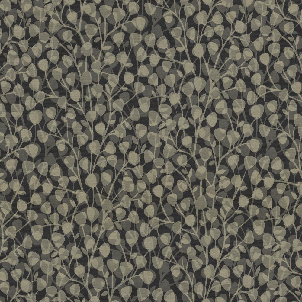 Kasmir Leaf Overlay Carbon Fabric