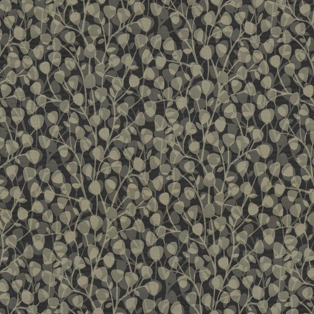 Kasmir Leaf Overlay Carbon Fabric