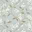 G P & J Baker APPLE BLOSSOM AQUA/GILVER Wallpaper