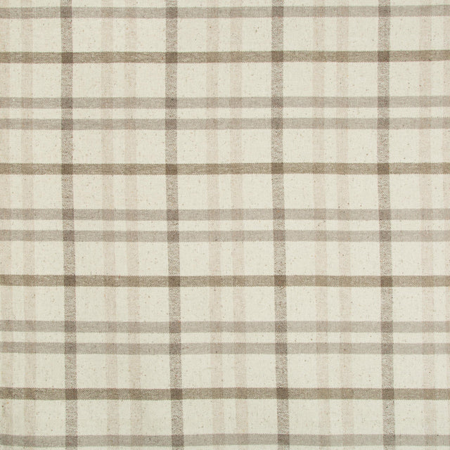 Lee Jofa FANNIN PLAID STONE/MINK Upholstery Fabric