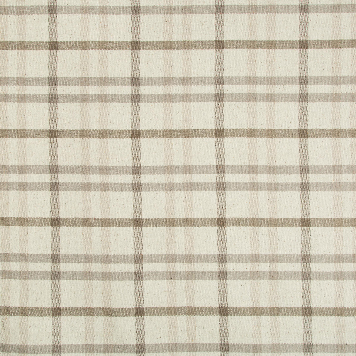Lee Jofa FANNIN PLAID STONE/MINK Upholstery Fabric
