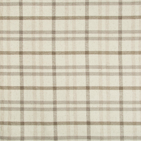 Lee Jofa FANNIN PLAID STONE/MINK Upholstery Fabric