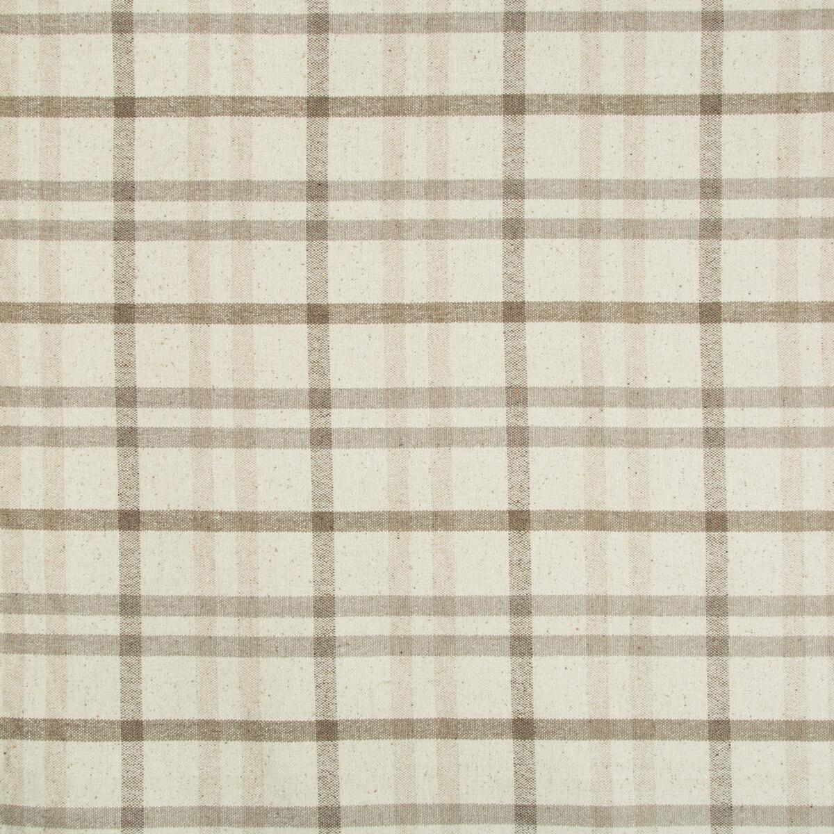 Lee Jofa Fannin Plaid Stone/Mink Fabric