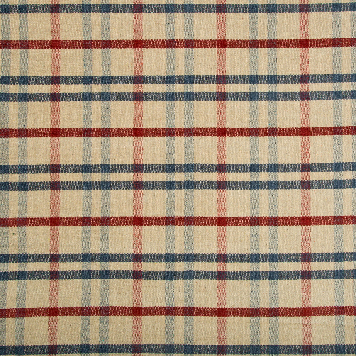 Lee Jofa FANNIN PLAID RUBY/NAVY Upholstery Fabric
