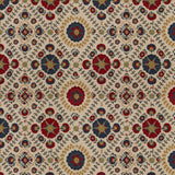 Lee Jofa AYLA TRELLIS INDIGO/RED Upholstery Fabric