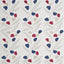 Baker Lifestyle BELL FLOWER CHERRY/INDIGO/BUTTERMILK Wallpaper