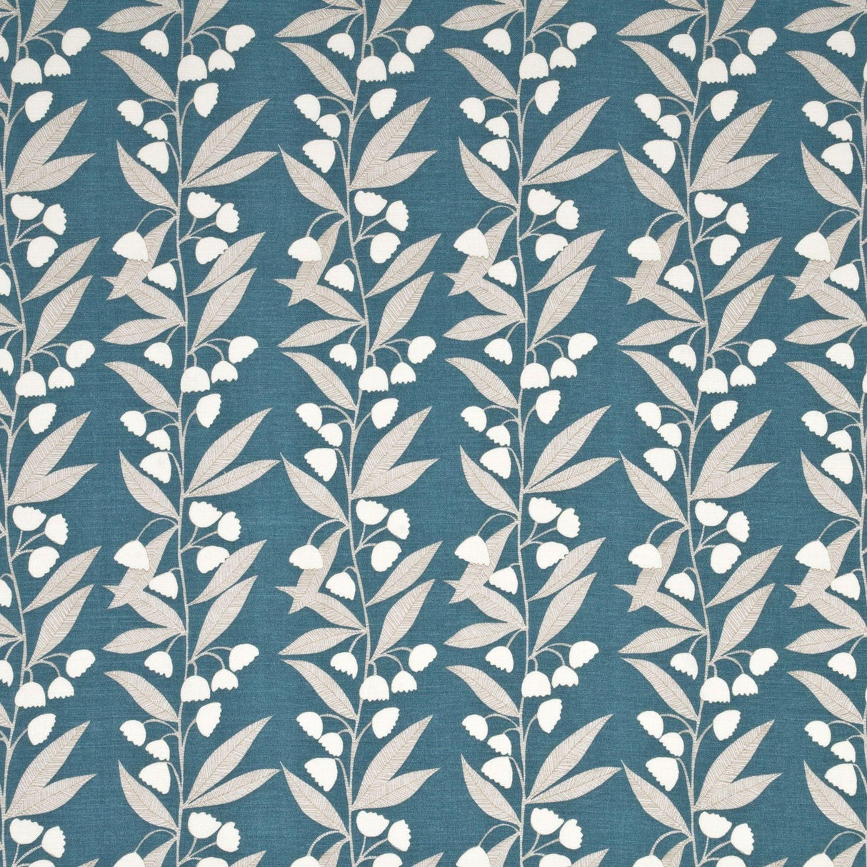 Baker Lifestyle BELL FLOWER TEAL Fabric