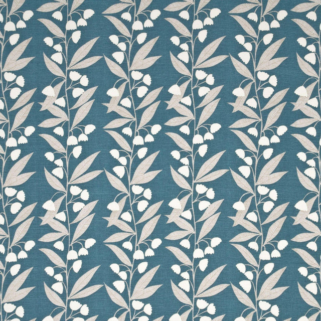 Baker Lifestyle BELL FLOWER TEAL Fabric