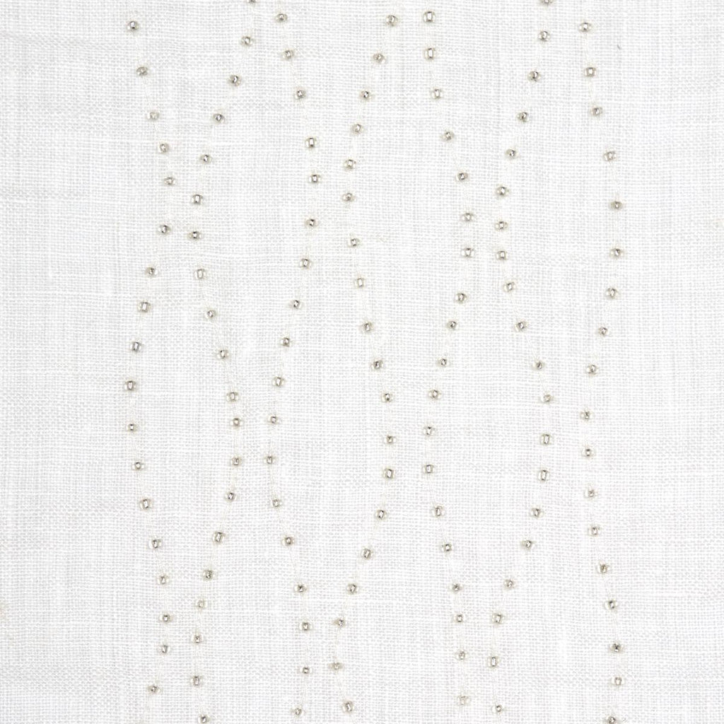 Schumacher Bella Embroidered Sheer Ivory Fabric