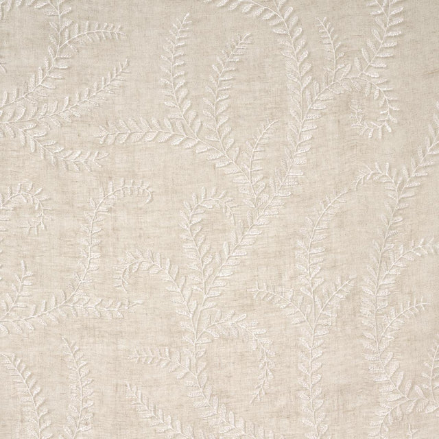 Schumacher Boboli Embroidered Sheer Linen Fabric
